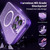 Glitter MagSafe iPhone 14 Pro Max Case – Clear Purple Bling Sparkle