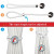 Christmas Curtain Tiebacks 2 Pack – Santa Cotton Rope Holdbacks White