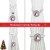 Christmas Curtain Tiebacks 2 Pack – Santa Cotton Rope Holdbacks White