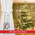 Christmas Curtain Tiebacks 2-Pack – Santa Cotton Rope Holdbacks, Holiday Beige