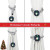 Christmas Curtain Tiebacks 2-Pack – Santa Cotton Rope Holdbacks in Gray