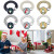 Christmas Curtain Tiebacks 2-Pack – Santa Cotton Rope Holdbacks in Gray