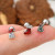 3-Pack Christmas Tragus Cartilage Stud Earrings 316L Surgical Steel 16G 6MM