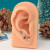 3-Pack Christmas Tragus Cartilage Stud Earrings 316L Surgical Steel 16G 6MM