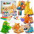 Kodatek 135-Piece Kids DIY Build & Paint Figurines Craft Kit – Ages 6+