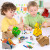 Kodatek 135-Piece Kids DIY Build & Paint Figurines Craft Kit – Ages 6+