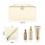 TBOLINE Large Travel Makeup Bag – White Checkered Waterproof PU Leather Organizer