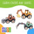 Kidtastic Mini Pastel Construction STEM Trucks Build & Take Apart Toy Set