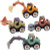 Kidtastic Mini Pastel Construction STEM Trucks Build & Take Apart Toy Set