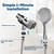 SparkPod 79" Extra-Long Stainless Steel Shower Hose - Chrome 1/2" NPT