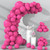 Kelfara Hot Pink Balloon Garland Arch Kit – 100-Piece with Tape & Ribbon