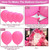 Kelfara Hot Pink Balloon Garland Arch Kit – 100-Piece with Tape & Ribbon
