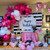 Kelfara Hot Pink Balloon Garland Arch Kit – 100-Piece with Tape & Ribbon