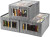 FATMOON 3-Pack Foldable Grey Linen Fabric Storage Bins with Clear Window