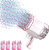 HQF 88-Hole Bubble Machine with LED Lights, Fan & 4 Solution Tanks