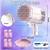 HQF 88-Hole Bubble Machine with LED Lights, Fan & 4 Solution Tanks