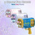 HQF 88-Hole Bubble Machine with LED Lights, Fan & 4 Solution Tanks