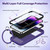 Wollony iPhone 14 Pro Max Purple Heavy-Duty 3-in-1 Rugged Case & Screen Protector