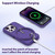 Wollony iPhone 14 Pro Max Purple Heavy-Duty 3-in-1 Rugged Case & Screen Protector