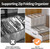 fufeisi 2-Pack Wardrobe Clothes Organizer Bins with Dividers & Zip Folding