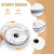Gestone 11.2" Lazy Susan Turntable Organizer with 3 Removable Clear Bins