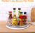 Gestone 11.2" Lazy Susan Turntable Organizer with 3 Removable Clear Bins