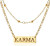 Taylor Swift Karma Eras Tour Double-Layer 18K Gold Necklace for Fans