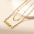 Taylor Swift Karma Eras Tour Double-Layer 18K Gold Necklace for Fans