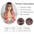BOGSEA Ombre Pink Long Wavy Wig with Bangs – 24 Inch Heat Resistant