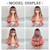 BOGSEA Ombre Pink Long Wavy Wig with Bangs – 24 Inch Heat Resistant