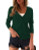 a.Jesdani Women's Dark Green Button-Down Cardigan Sweater – Size 1XL Plus