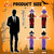 Halloscume 2-Pack Halloween Skull Scarecrow 31.5" Sitting Garden Decor