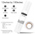 GirafVinyl Glossy White Permanent Adhesive Vinyl Roll 12" x 15ft PET Backing