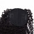 viviaBella Afro Jerry Curly Human Hair Ponytail 14in – 80g Natural Black