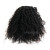ViviaBella Afro Puff Kinky Curly Human Hair Drawstring Ponytail 20in Jet Black
