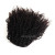 ViviaBella Afro Puff Kinky Curly Human Hair Drawstring Ponytail 20in Jet Black