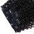 Afro Kinky Curly Clip-In Human Hair Extensions 10in 100g 7pc Jet Black 9A