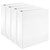 AmazonBasics 2" D-Ring Binder 4-Pack – 500 Sheet White Letter Binders
