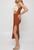 Duigluw Women's Square Neck Cutout Ribbed Bodycon Midi Dress - Sleeveless