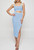 Duigluw Women's Square Neck Ribbed Cutout Bodycon Midi Dress - Size XL