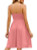 Yathon Women's Coral Spaghetti Strap Cotton Summer Dress with Pockets