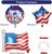PBPAO 8-Pack 4th of July Patriotic Foil Balloons – Stars & Stripes Design