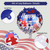 PBPAO 8-Pack 4th of July Patriotic Foil Balloons – Stars & Stripes Design