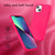 K TOMOTO iPhone 13 Hot Pink Liquid Silicone Shockproof Case with Microfiber Lining