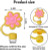 Roche Jaune 8-Pack Star Silicone Straw Covers for Stanley 20/30/40oz Tumblers