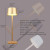 Amhshkou Gold Rechargeable Cordless Table Lamp – Dimmable LED 14 Inch