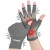 Fingerless Arthritis Compression Gloves – Anti-Slip, Grey, Medium (Unisex)