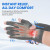 Fingerless Arthritis Compression Gloves – Anti-Slip, Grey, Medium (Unisex)