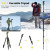 UBeesize 71" Aluminum Travel Tripod with 360° Ball Head – 26.4 LB Capacity