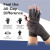 TFUSOM Fingerless Compression Gloves for Arthritis & Joint Pain Relief - Medium Gray
